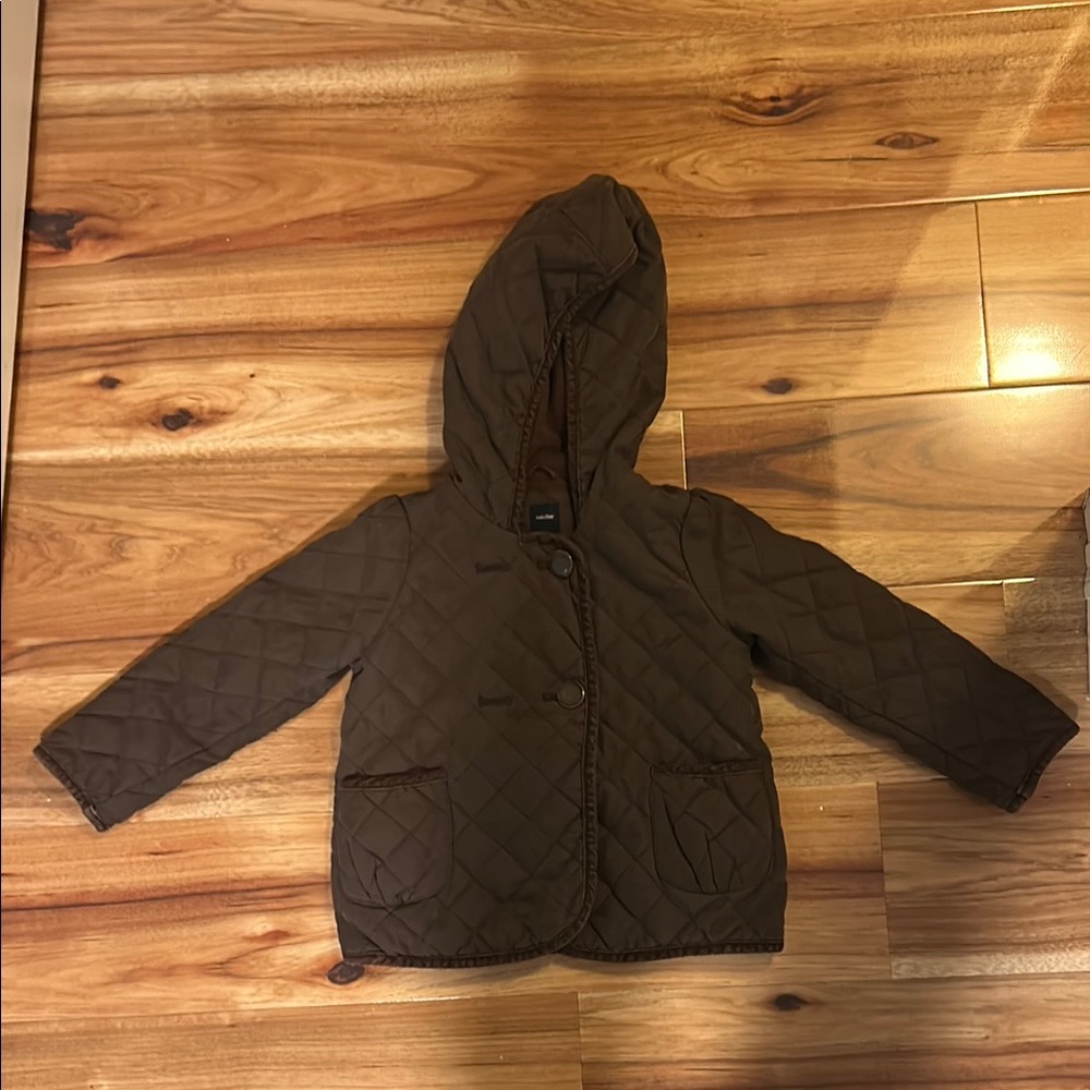 Baby Gap - brown quilted jacket